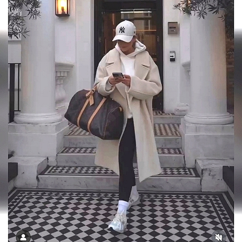 Zara Oversized Coat Cream - Picture 3 of 17